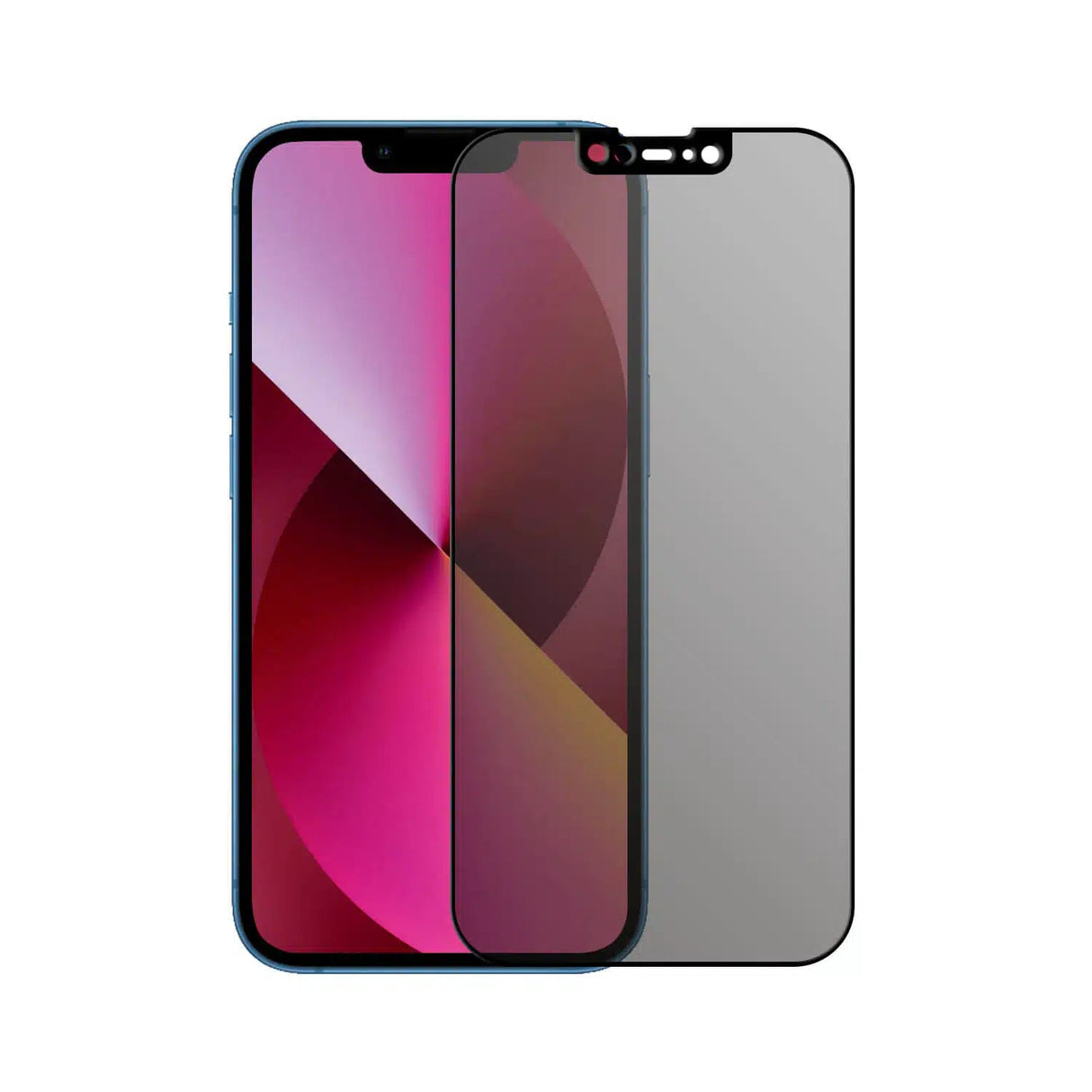 iPhone 13 Mini Tempered Hard Glass Screenprotector PRIVACY - Simple kopen bij Microforce | Apple - specialist & refurbished expert | Gratis afhalen in Gentbrugge, Antwerpen & Oudenaarde of snelle levering in België!
