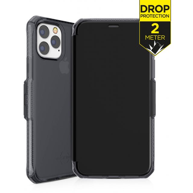 ITSKINS iPhone 11 Pro Level 2 SpectrumFolio Pure Black - Simple kopen bij Microforce | Apple - specialist & refurbished expert | Gratis afhalen in Gentbrugge, Antwerpen & Oudenaarde of snelle levering in België!