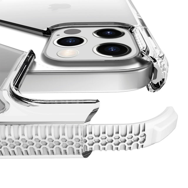 ITSKINS iPhone 12 Pro Max Level 3 SupremeClear White Transp. - Simple kopen bij Microforce | Apple - specialist & refurbished expert | Gratis afhalen in Gentbrugge, Antwerpen & Oudenaarde of snelle levering in België!
