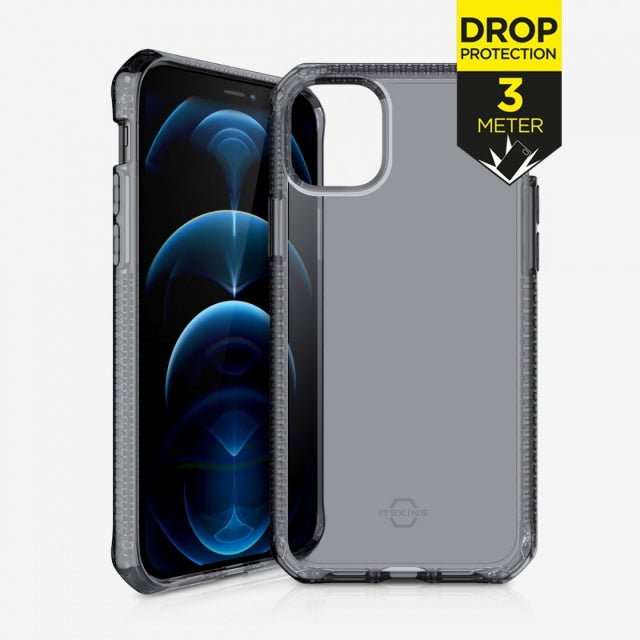 ITSKINS iPhone 12/12 Pro Level 2 SpectrumClear Smoke - Simple kopen bij Microforce | Apple - specialist & refurbished expert | Gratis afhalen in Gentbrugge, Antwerpen & Oudenaarde of snelle levering in België!
