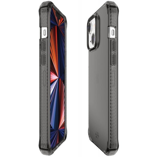 ITSKINS iPhone 13 Mini Level 2 SpectrumClear Smoke - Simple kopen bij Microforce | Apple - specialist & refurbished expert | Gratis afhalen in Gentbrugge, Antwerpen & Oudenaarde of snelle levering in België!