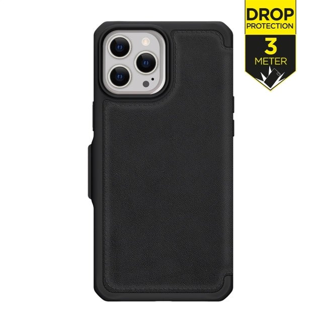 ITSKINS iPhone 13 Pro Level 2 HybridFolio Leather Pure Black - Simple kopen bij Microforce | Apple - specialist & refurbished expert | Gratis afhalen in Gentbrugge, Antwerpen & Oudenaarde of snelle levering in België!