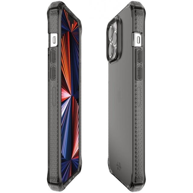 ITSKINS iPhone 13 Pro Level 2 SpectrumClear Smoke - Simple kopen bij Microforce | Apple - specialist & refurbished expert | Gratis afhalen in Gentbrugge, Antwerpen & Oudenaarde of snelle levering in België!