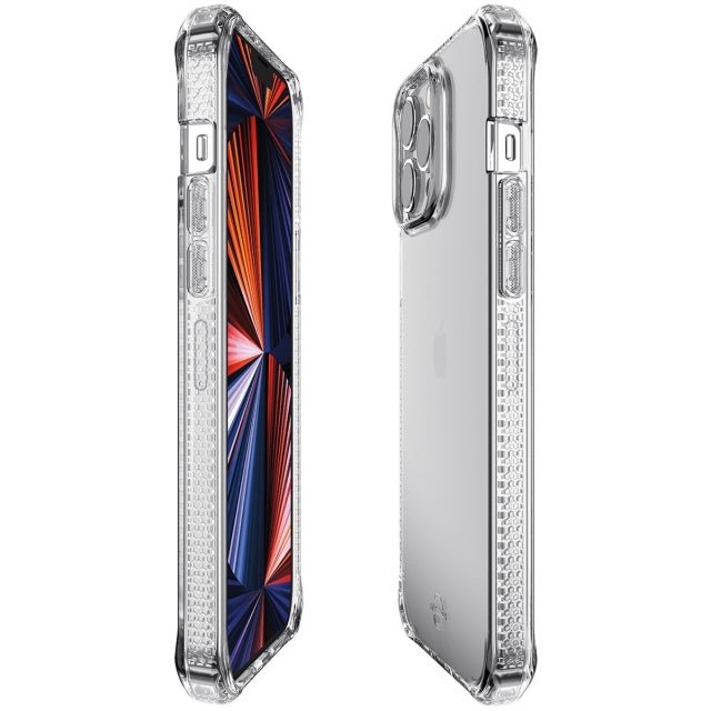 ITSKINS iPhone 13 Pro Level 2 SpectrumClear Transparent - Simple kopen bij Microforce | Apple - specialist & refurbished expert | Gratis afhalen in Gentbrugge, Antwerpen & Oudenaarde of snelle levering in België!