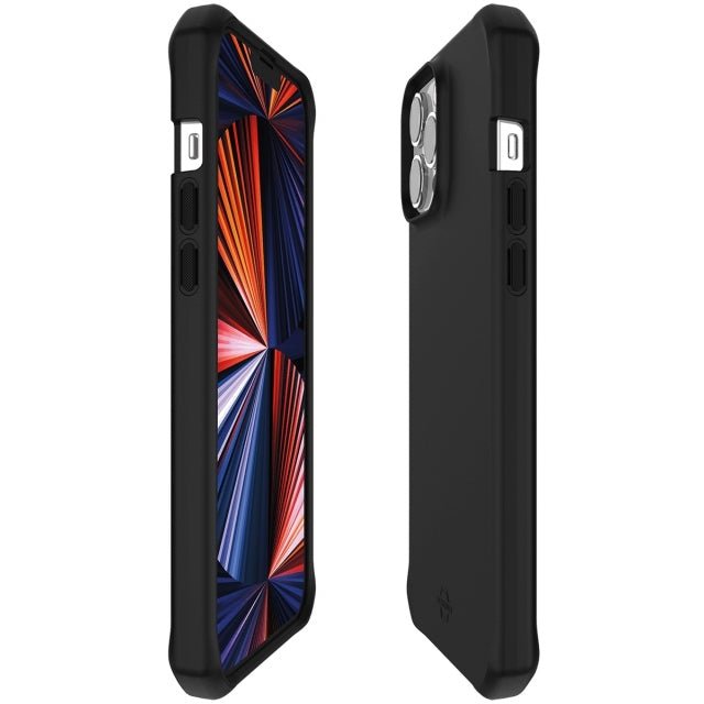 ITSKINS iPhone 13 Pro Max Level 2 SpectrumSolid Plain Black - Simple kopen bij Microforce | Apple - specialist & refurbished expert | Gratis afhalen in Gentbrugge, Antwerpen & Oudenaarde of snelle levering in België!