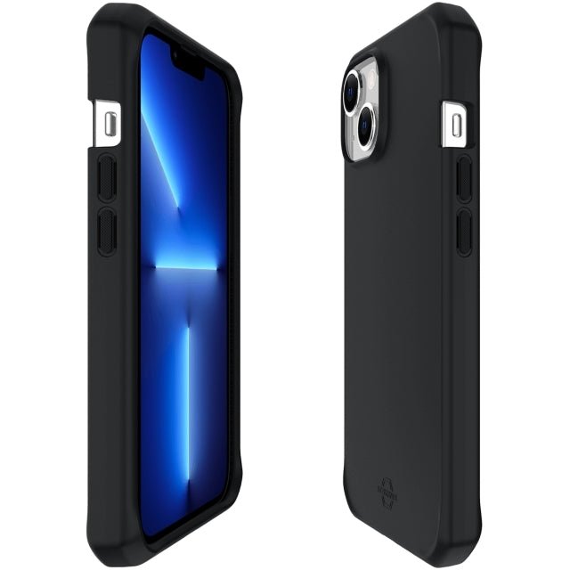 ITSKINS iPhone 13/14 Level 2 SpectrumSolid Plain Black - Simple kopen bij Microforce | Apple - specialist & refurbished expert | Gratis afhalen in Gentbrugge, Antwerpen & Oudenaarde of snelle levering in België!