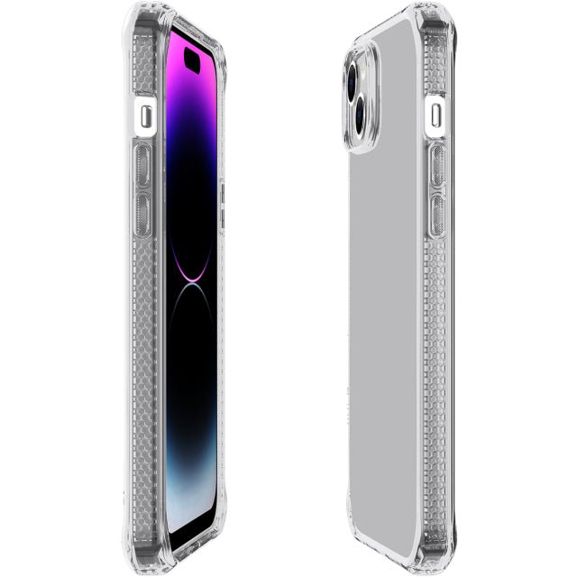 ITSKINS iPhone 13/14/15 Level 2 SpectrumClear Transparent - Simple kopen bij Microforce | Apple - specialist & refurbished expert | Gratis afhalen in Gentbrugge, Antwerpen & Oudenaarde of snelle levering in België!