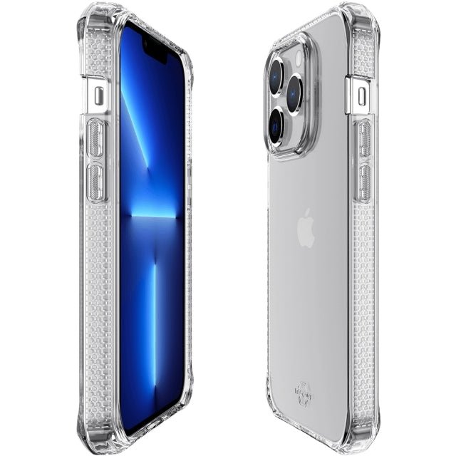 ITSKINS iPhone 14 Pro Level 2 SpectrumClear Transparent - Simple kopen bij Microforce | Apple - specialist & refurbished expert | Gratis afhalen in Gentbrugge, Antwerpen & Oudenaarde of snelle levering in België!