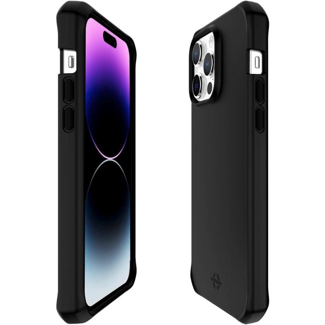 ITSKINS Iphone 14 Pro Max Level 2 SpectrumSolid Plain black - Simple kopen bij Microforce | Apple - specialist & refurbished expert | Gratis afhalen in Gentbrugge, Antwerpen & Oudenaarde of snelle levering in België!
