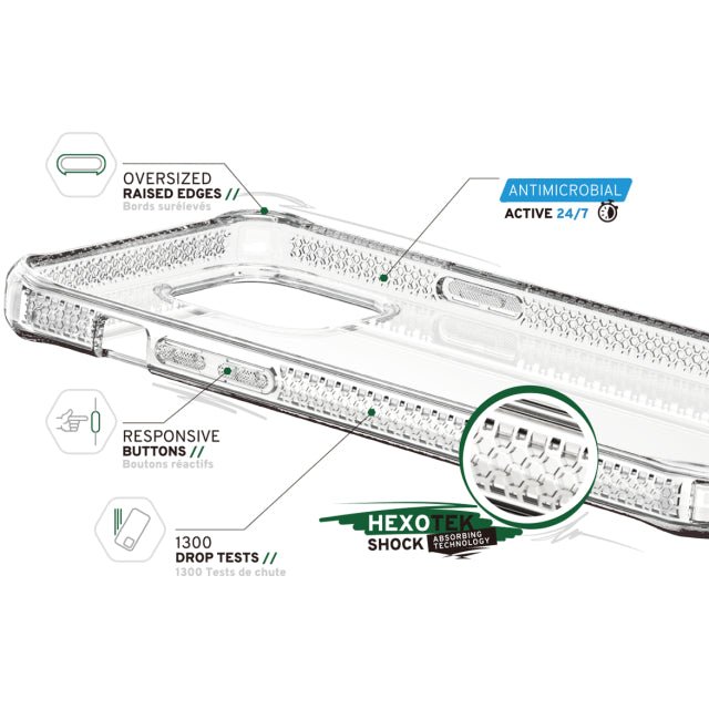 ITSKINS Samsung S24 Level 2 SpectrumClear Transparent - Simple kopen bij Microforce | Apple - specialist & refurbished expert | Gratis afhalen in Gentbrugge, Antwerpen & Oudenaarde of snelle levering in België!