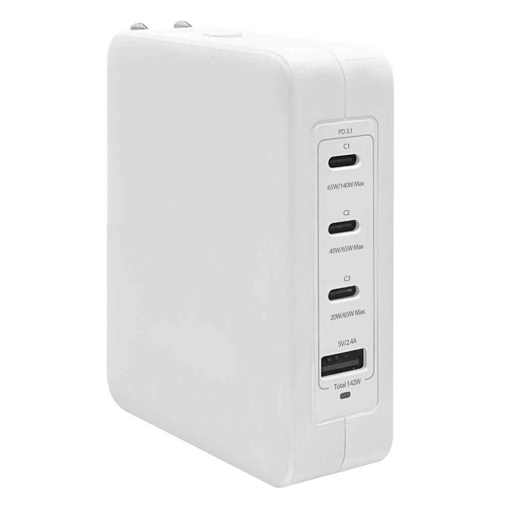 Macally 142W GaN 4 port USB - C/USB - A Charger - Simple kopen bij Microforce | Apple - specialist & refurbished expert | Gratis afhalen in Gentbrugge, Antwerpen & Oudenaarde of snelle levering in België!