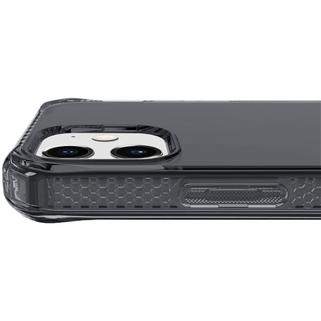 ITSKINS iPhone 12 Mini Level 2 SpectrumClear Smoke - Simple kopen bij Microforce | Apple - specialist & refurbished expert | Gratis afhalen in Gentbrugge, Antwerpen & Oudenaarde of snelle levering in België!