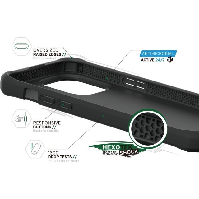 ITSKINS iPhone 14 Pro Level 2 SpectrumSolid Plain Black - Simple kopen bij Microforce | Apple - specialist & refurbished expert | Gratis afhalen in Gentbrugge, Antwerpen & Oudenaarde of snelle levering in België!