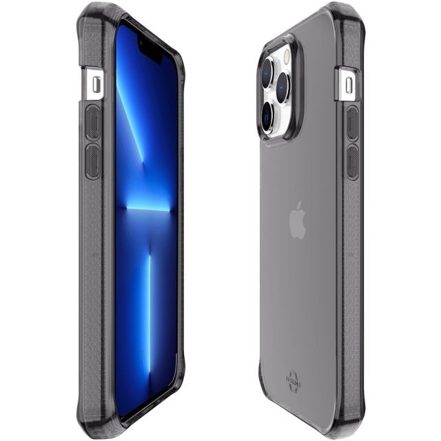 ITSKINS iPhone 14 Pro Max Level 2 SpectrumClear Smoke - Simple kopen bij Microforce | Apple - specialist & refurbished expert | Gratis afhalen in Gentbrugge, Antwerpen & Oudenaarde of snelle levering in België!