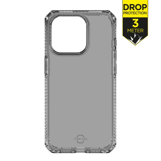 ITSKINS iPhone 15 Pro Level 2 SpectrumClear Smoke - Simple kopen bij Microforce | Apple - specialist & refurbished expert | Gratis afhalen in Gentbrugge, Antwerpen & Oudenaarde of snelle levering in België!