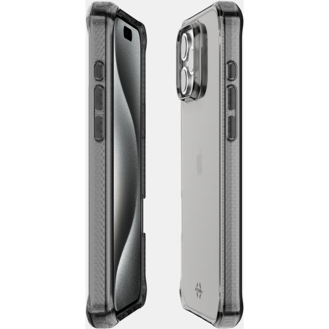ITSKINS iPhone 16 Pro Level 2 SpectrumClear Smoke - Simple kopen bij Microforce | Apple - specialist & refurbished expert | Gratis afhalen in Gentbrugge, Antwerpen & Oudenaarde of snelle levering in België!