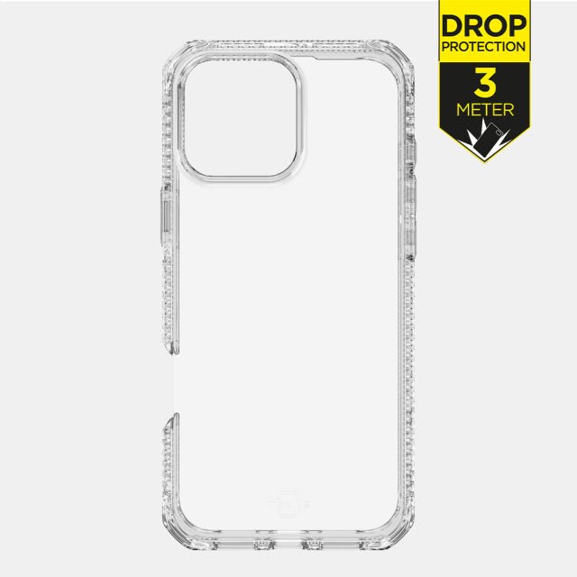 ITSKINS iPhone 16 Pro Level 2 SpectrumClear Transparent - Simple kopen bij Microforce | Apple - specialist & refurbished expert | Gratis afhalen in Gentbrugge, Antwerpen & Oudenaarde of snelle levering in België!