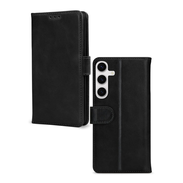 Mobilize Leather Wallet Samsung Galaxy S24 5G/S25 5G BLACK - Simple kopen bij Microforce | Apple - specialist & refurbished expert | Gratis afhalen in Gentbrugge, Antwerpen & Oudenaarde of snelle levering in België!