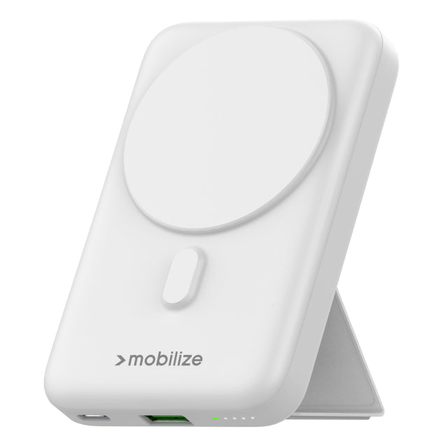 Mobilize Magnetic Wireless Magsafe PD Powerbank 10K White - Simple kopen bij Microforce | Apple - specialist & refurbished expert | Gratis afhalen in Gentbrugge, Antwerpen & Oudenaarde of snelle levering in België!