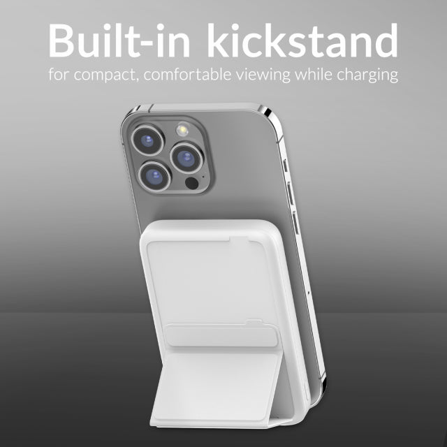 Mobilize Magnetic Wireless Magsafe PD Powerbank 10K White - Simple kopen bij Microforce | Apple - specialist & refurbished expert | Gratis afhalen in Gentbrugge, Antwerpen & Oudenaarde of snelle levering in België!