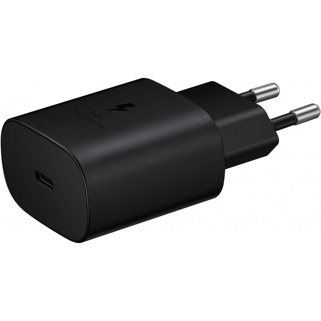 Samsung SuperFast Wall Charger USB - C 25W black - Simple kopen bij Microforce | Apple - specialist & refurbished expert | Gratis afhalen in Gentbrugge, Antwerpen & Oudenaarde of snelle levering in België!
