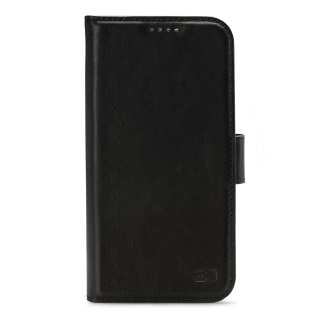 Senza Desire Leather Wallet iPhone 14 Pro Deep Black - Simple kopen bij Microforce | Apple - specialist & refurbished expert | Gratis afhalen in Gentbrugge, Antwerpen & Oudenaarde of snelle levering in België!