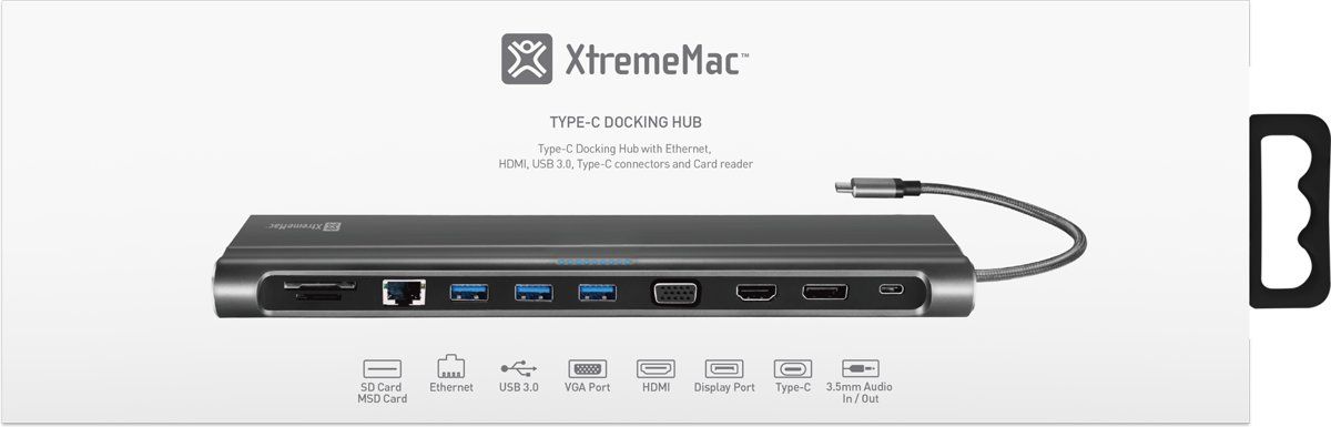 Xtreme Mac Hub Station USB - C Docking - Simple kopen bij Microforce | Apple - specialist & refurbished expert | Gratis afhalen in Gentbrugge, Antwerpen & Oudenaarde of snelle levering in België!