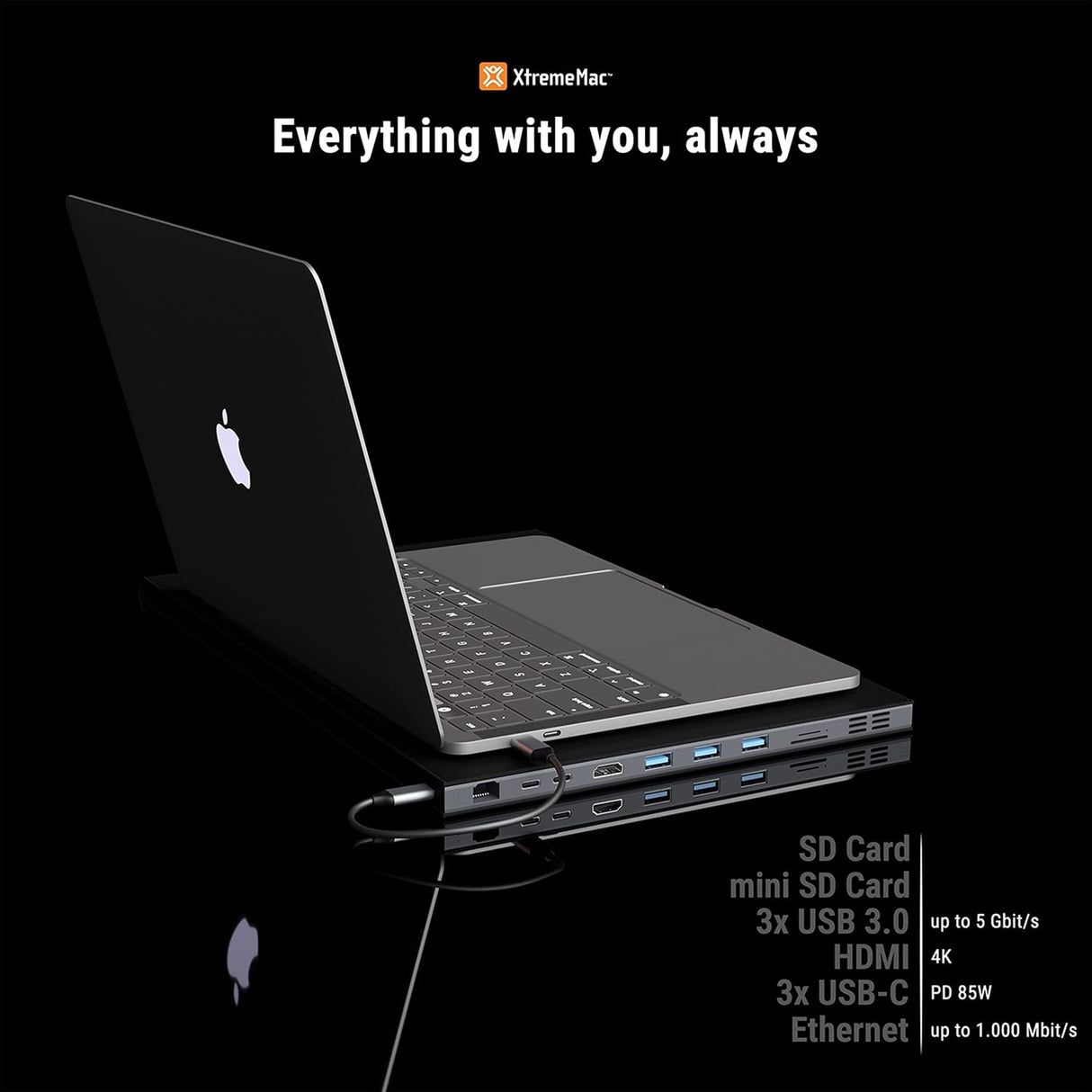 Xtreme Mac MacBook sleeve met hub USB - C - Simple kopen bij Microforce | Apple - specialist & refurbished expert | Gratis afhalen in Gentbrugge, Antwerpen & Oudenaarde of snelle levering in België!
