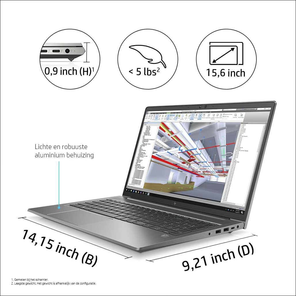 HP ZBook Power G8 I7 32GB 512SSD 15" Refurbished 4*
