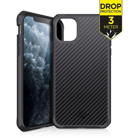 ITSKINS iPhone 11 Pro Level 2 HybridFusion Carbon