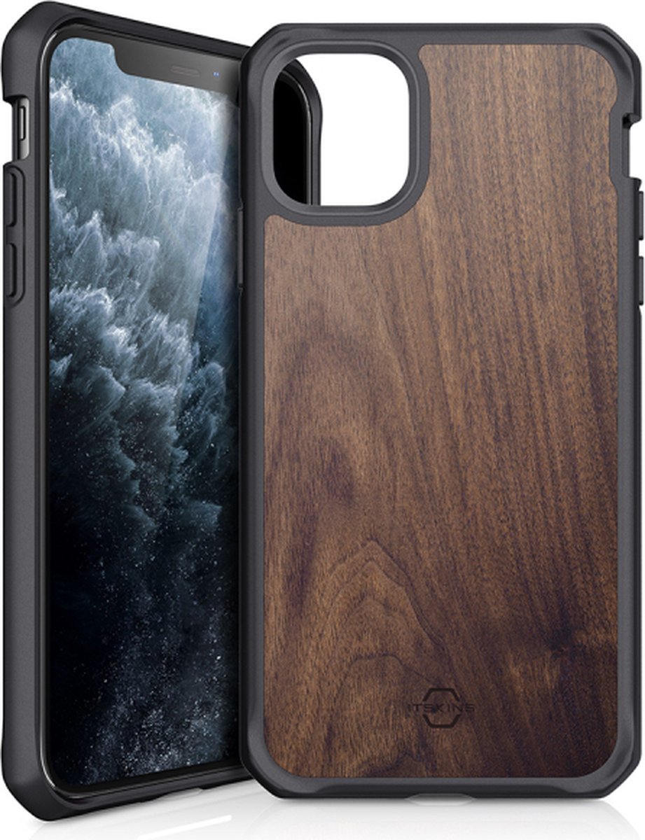 ITSKINS iPhone 11 Pro Level 2 HybridFusion Dark Wood