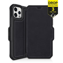 ITSKINS iPhone 12 Pro Max Level 2 HybridFolio Leather Black