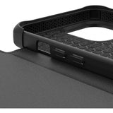 ITSKINS iPhone 13 Pro Level 2 HybridFolio Leather Pure Black