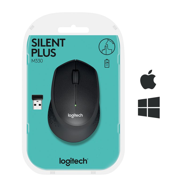 LOGITECH WIRELESS MOUSE M330 BLACK