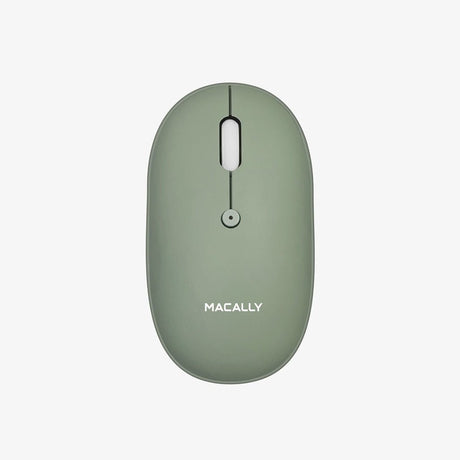 MACALLY Rechargeable Bluetooth Optical Mouse - Green - Simple kopen bij Microforce | Apple - specialist & refurbished expert | Gratis afhalen in Gentbrugge, Antwerpen & Oudenaarde of snelle levering in België!