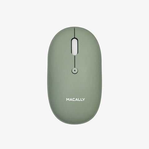 MACALLY Rechargeable Bluetooth Optical Mouse - Green