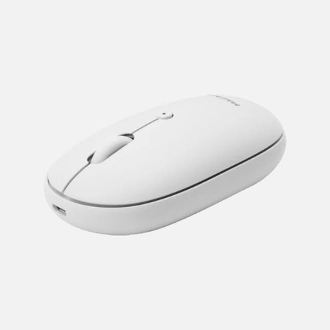 MACALLY Rechargeable Bluetooth Optical Mouse - White