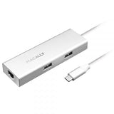 Macally UCDOCK - Aluminium USB - C multiport hub - Silver