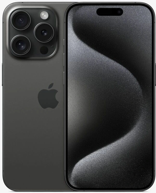 iPhone 15 Pro 128GB Black Titanium Refurbished 3* M