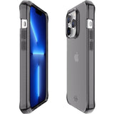 ITSKINS iPhone 14 Pro Level 2 SpectrumClear Smoke - Simple kopen bij Microforce | Apple - specialist & refurbished expert | Gratis afhalen in Gentbrugge, Antwerpen & Oudenaarde of snelle levering in België!