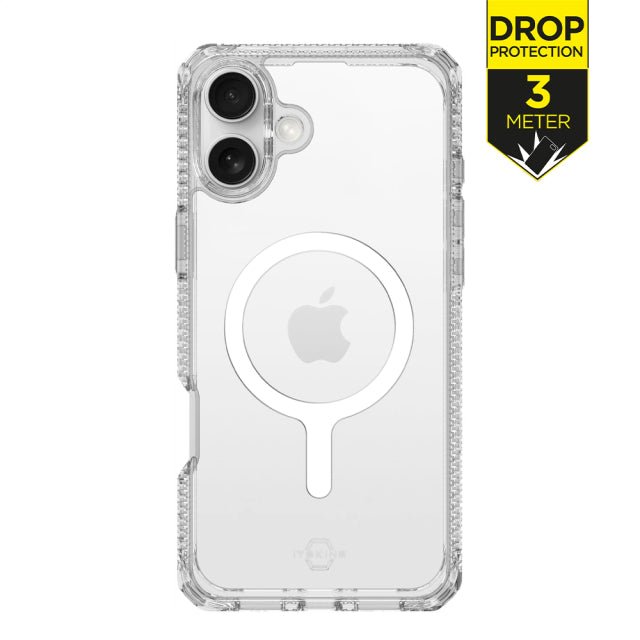 ITSKINS iPhone 16 Plus Level 2 HybridMagClear_R Transparent - Simple kopen bij Microforce | Apple - specialist & refurbished expert | Gratis afhalen in Gentbrugge, Antwerpen & Oudenaarde of snelle levering in België!