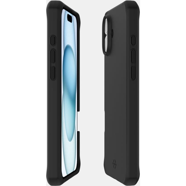 ITSKINS iPhone 16 Plus Level 2 SpectrumClear Black - Simple kopen bij Microforce | Apple - specialist & refurbished expert | Gratis afhalen in Gentbrugge, Antwerpen & Oudenaarde of snelle levering in België!