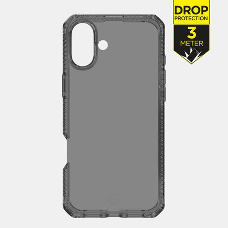 ITSKINS iPhone 16 Plus Level 2 SpectrumClear Smoke - Simple kopen bij Microforce | Apple - specialist & refurbished expert | Gratis afhalen in Gentbrugge, Antwerpen & Oudenaarde of snelle levering in België!