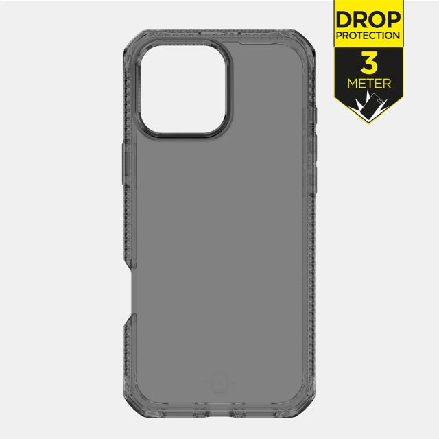 ITSKINS iPhone 16 Pro Max Level 2 SpectrumClear Smoke - Simple kopen bij Microforce | Apple - specialist & refurbished expert | Gratis afhalen in Gentbrugge, Antwerpen & Oudenaarde of snelle levering in België!