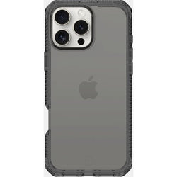ITSKINS iPhone 16 Pro Max Level 2 SpectrumClear Smoke - Simple kopen bij Microforce | Apple - specialist & refurbished expert | Gratis afhalen in Gentbrugge, Antwerpen & Oudenaarde of snelle levering in België!