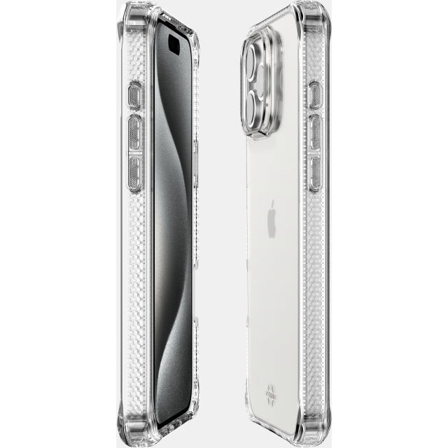 ITSKINS iPhone 16 Pro Max Level 2 SpectrumClear Transparent - Simple kopen bij Microforce | Apple - specialist & refurbished expert | Gratis afhalen in Gentbrugge, Antwerpen & Oudenaarde of snelle levering in België!
