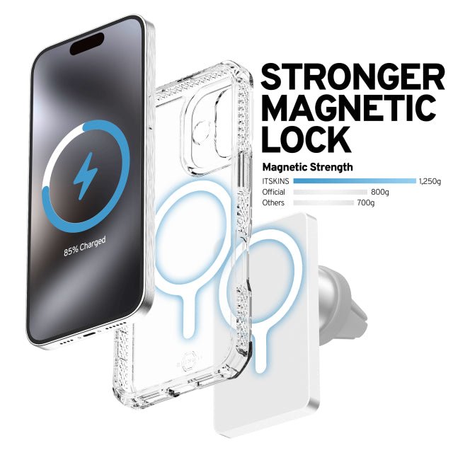 ITSKINS iPhone 17 HybridMagClear_R Transparent - Simple kopen bij Microforce | Apple - specialist & refurbished expert | Gratis afhalen in Gentbrugge, Antwerpen & Oudenaarde of snelle levering in België!