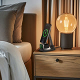 Mobilize 3in1 Charger Station MagSafe Compatible 15W Black - Simple kopen bij Microforce | Apple - specialist & refurbished expert | Gratis afhalen in Gentbrugge, Antwerpen & Oudenaarde of snelle levering in België!