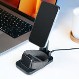 Mobilize 3in1 Charger Station MagSafe Compatible 15W Black - Simple kopen bij Microforce | Apple - specialist & refurbished expert | Gratis afhalen in Gentbrugge, Antwerpen & Oudenaarde of snelle levering in België!