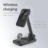 Mobilize 3in1 Charger Station MagSafe Compatible 15W Black - Simple kopen bij Microforce | Apple - specialist & refurbished expert | Gratis afhalen in Gentbrugge, Antwerpen & Oudenaarde of snelle levering in België!